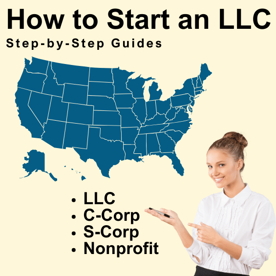 Step-by-step guides on how to form an LLC in every state